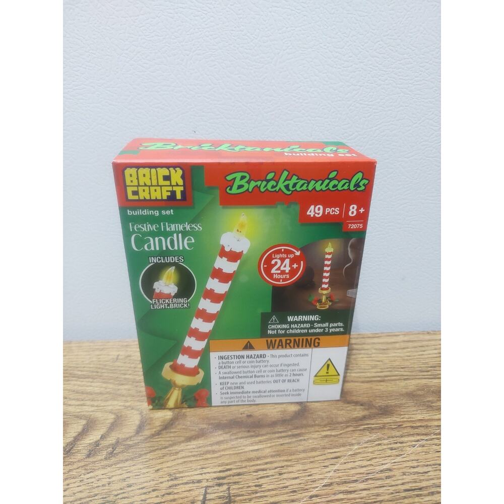 BRICKCRAFT Bricktanicals 49 Pieces Festive Flameless Candle Lights 24 Hours